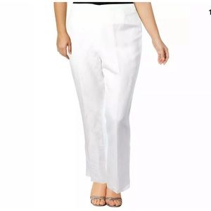 KASPER AUDREY LINEN BLEND PANTS, NWT.
